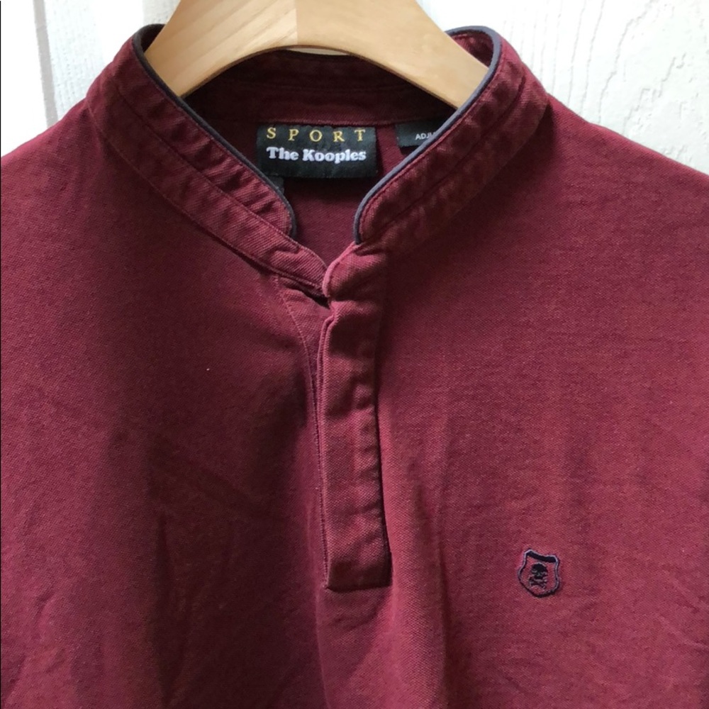 The Kooples classic fit Polo with mandarin collar